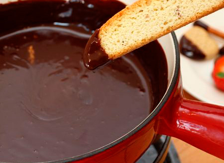 Рецепт Шоколадное фондю. Приготовление блюда