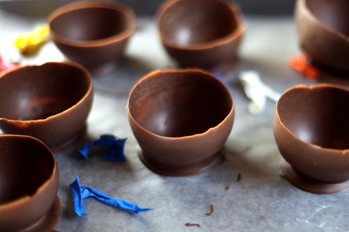 Шоколадные формочки для Пудинга из надувных шариков