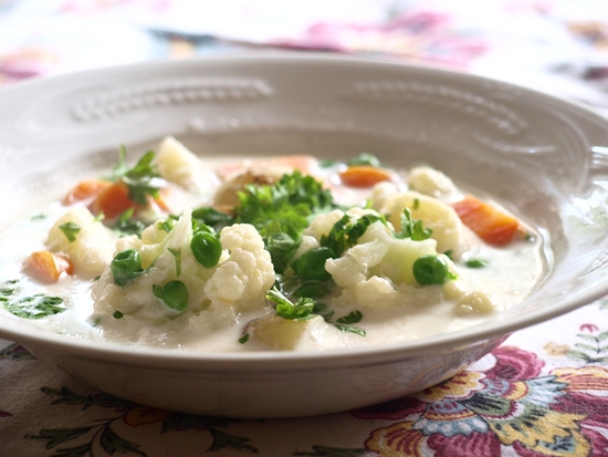 Рецепт Летний финский суп с ореховым молоком (Kesakeitto). Приготовление 

блюда