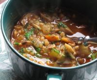 Приготовление Гречневый суп с шампиньонами на квасе блюда