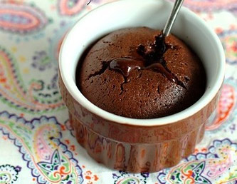 Шоколадный пирожное десерт фондан