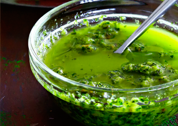 Рецепт Зеленая заправка для овощей со свежими травами. Приготовление 

блюда