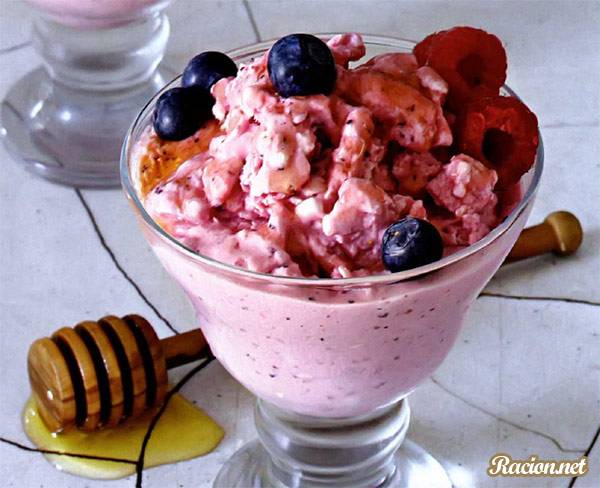 Рецепт Ягодный замороженный йогурт. Приготовление 

блюда