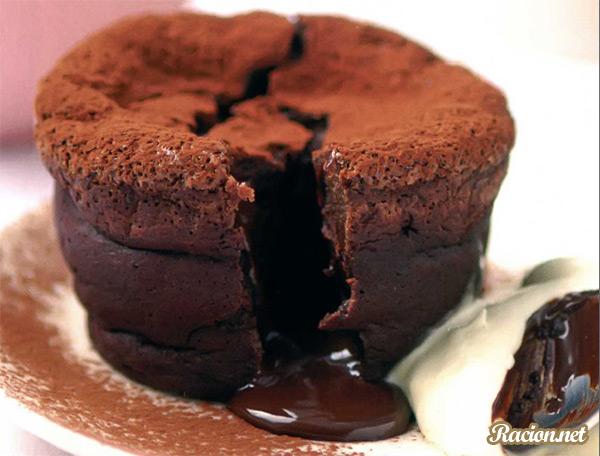 Рецепт Шоколадные кексы с жидкой начинкой (Лавакейк). Приготовление 

блюда