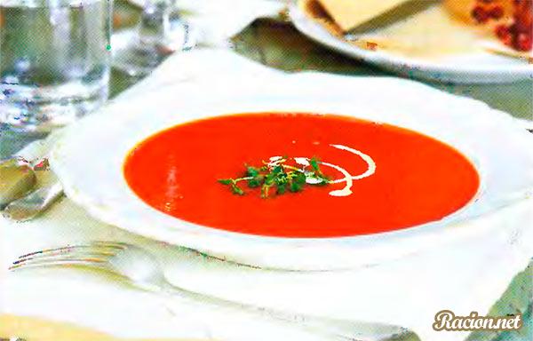 Рецепт Томатный суп. Приготовление 

блюда