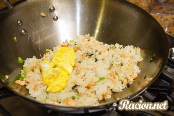 Запеченная рыба с рисом по японски