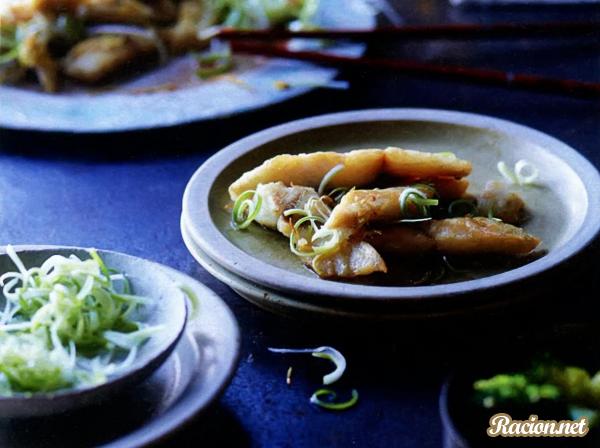 Рецепт Жареная рыба с имбирем. Приготовление 

блюда