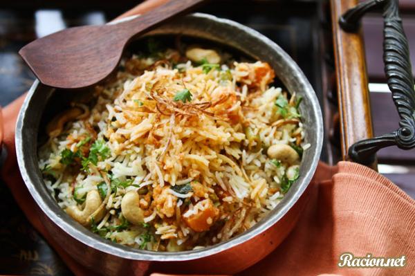 Рецепт Индийский рис с овощами (Бирьяни). Приготовление 

блюда