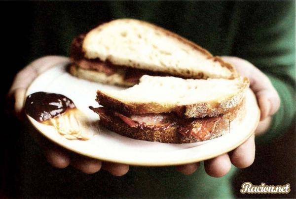 Рецепт Сэндвич с беконом. Приготовление 

блюда