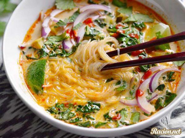 Рецепт Тайский овощной суп карри. Приготовление 

блюда