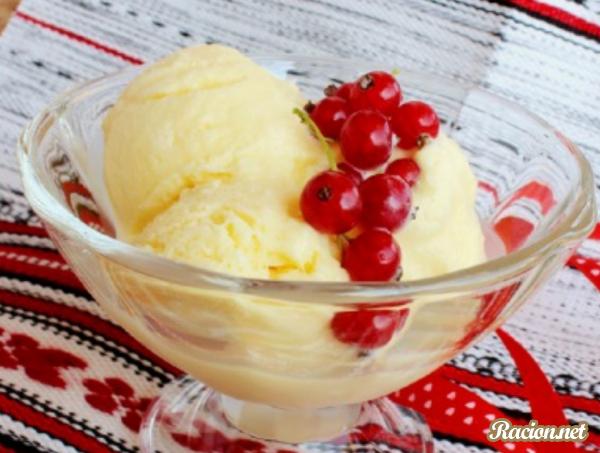 Рецепт Ванильное домашнее мороженое. Приготовление 

блюда